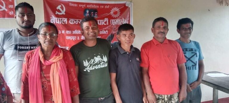 नेकपा एमाले चन्द्रपुर—३ गैडाटार प्रणामी टोल कमिटि गठन