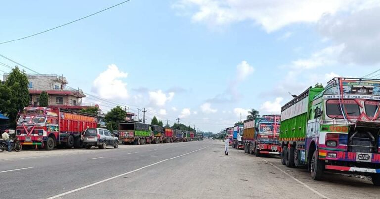 चन्द्रपुरमा ६ लेनको सडकमा पार्किङ , ट्राफिक मुखदर्शक मात्र