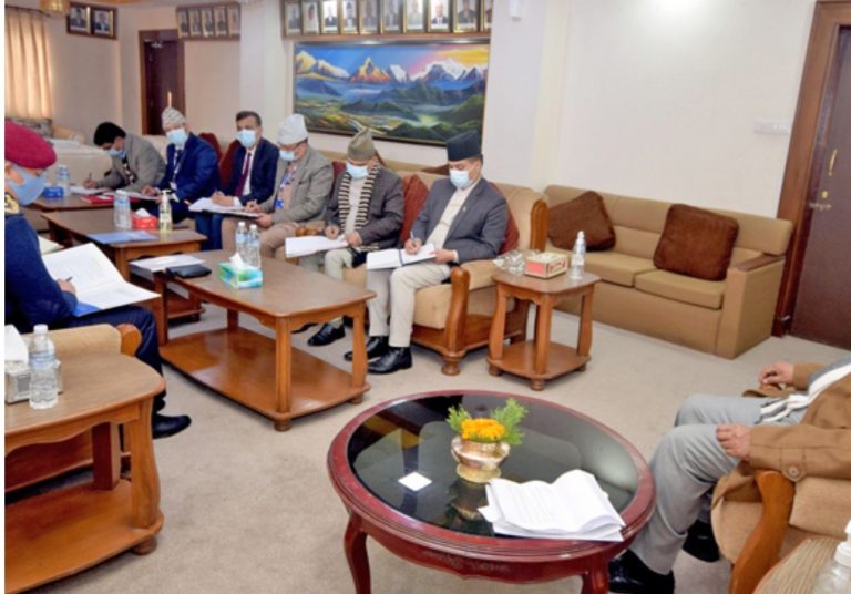 केन्द्रीय सुरक्षा समितिको बैठकमा राष्ट्रियसभा निर्वाचनको सुरक्षा प्रबन्धबारे छलफल