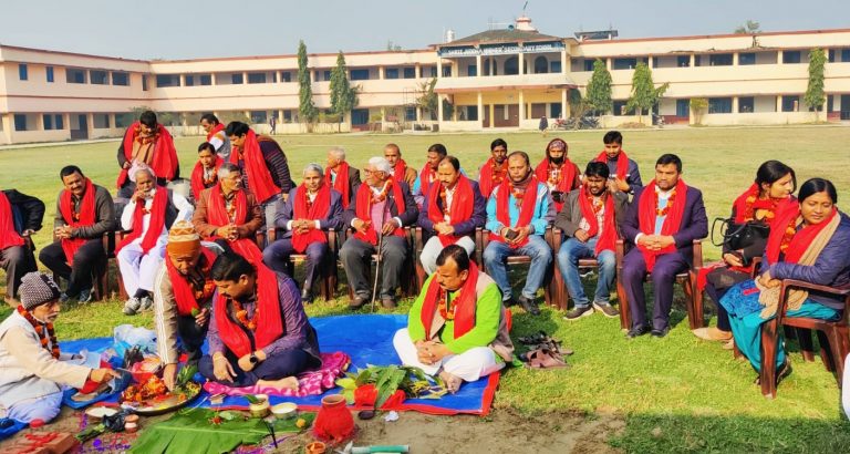 श्री जुद्ध नमूना माध्यमिक विद्यालयको नया भवनको शिलान्यास