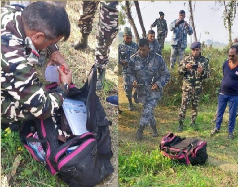नेपाल भारत सीमावर्तीमा खटिएका एसएसबीका हराएको एसएमजी भारतीय भुमीमा फेला